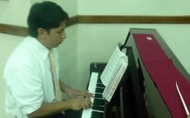 Playing at church